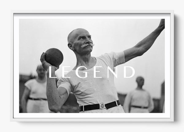 Birth of Legends in a White frame