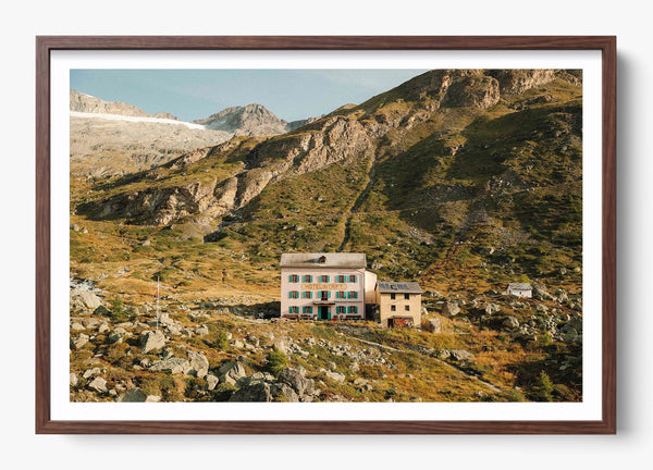 Alpine Solitude in a Heritage Walnut frame