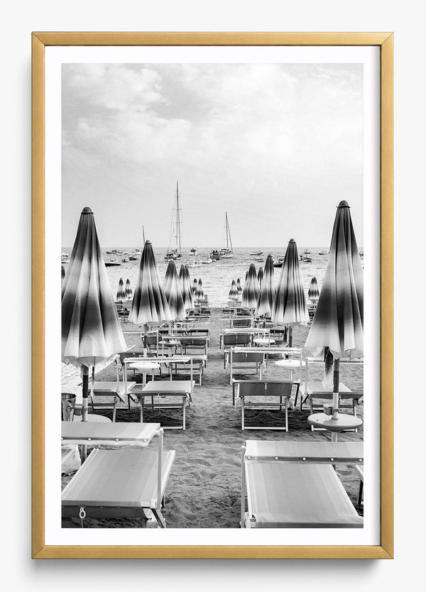 Amalfi O'Clock in a Gold frame