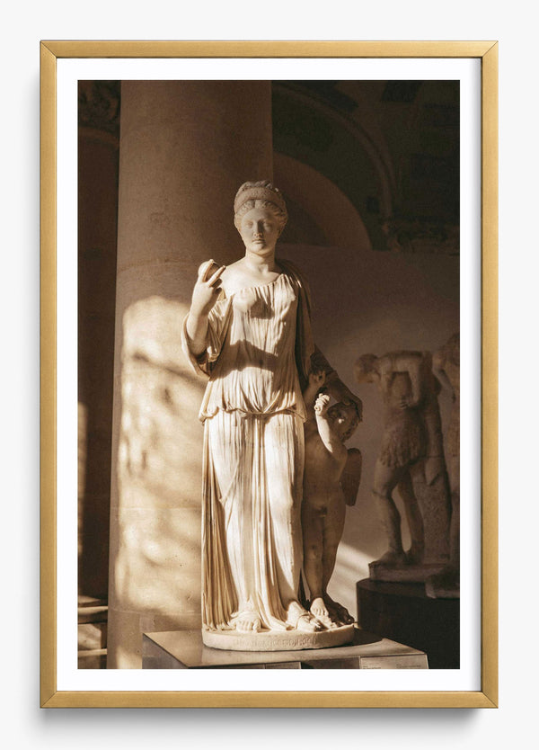 Aphrodite & Eros in a Gold frame
