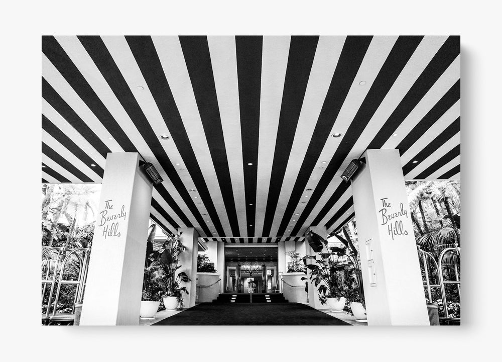 The Beverly Hills Hotel B/W Unframed