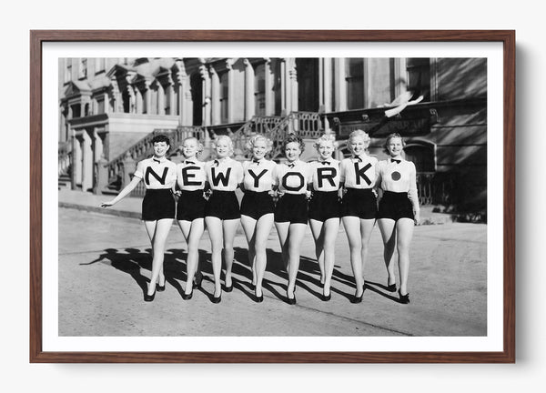 Back In NYC in a Heritage Walnut frame