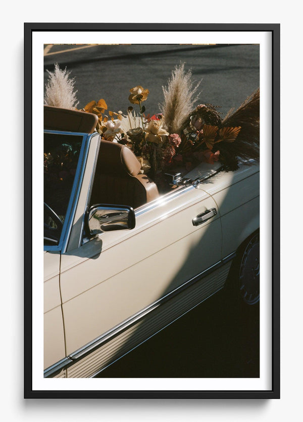 Back Seat Driver in a Black frame