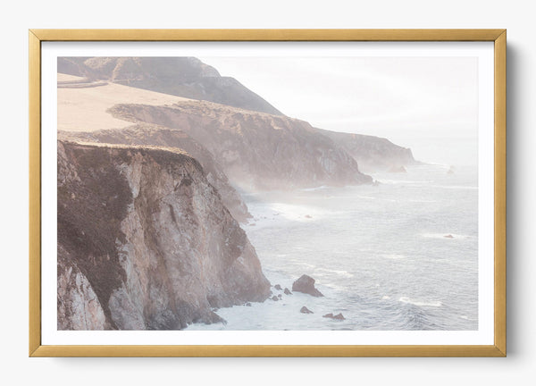 Big Sur Coastline in a Gold frame
