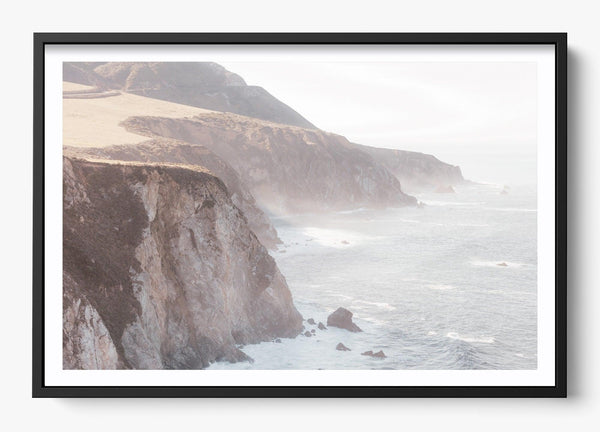 Big Sur Coastline in a Black frame