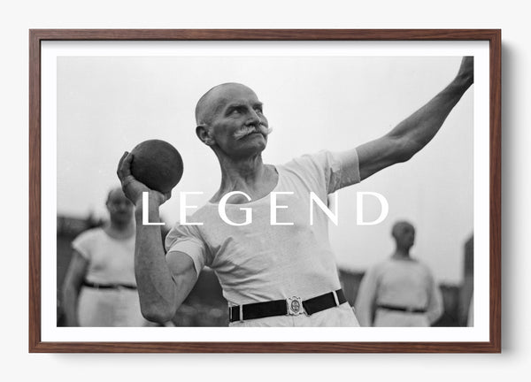 Birth of Legends in a Heritage Walnut frame