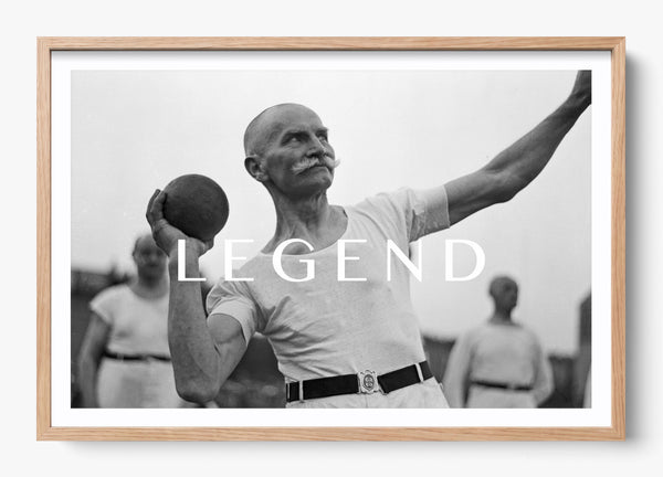 Birth of Legends in a Hickory frame