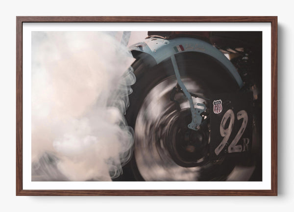 Burnout in a Heritage Walnut frame
