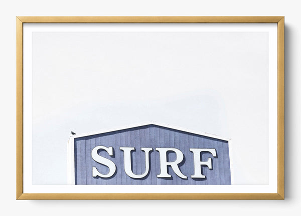Cali Surf in a Gold frame