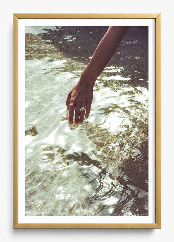 Catching Sea Stars in a Gold frame