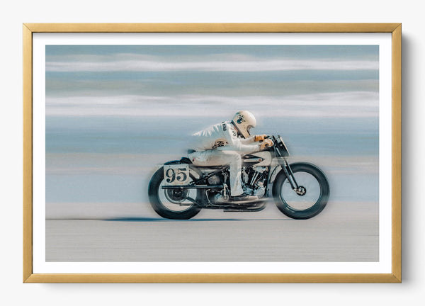 Chasing The Horizon in a Gold frame