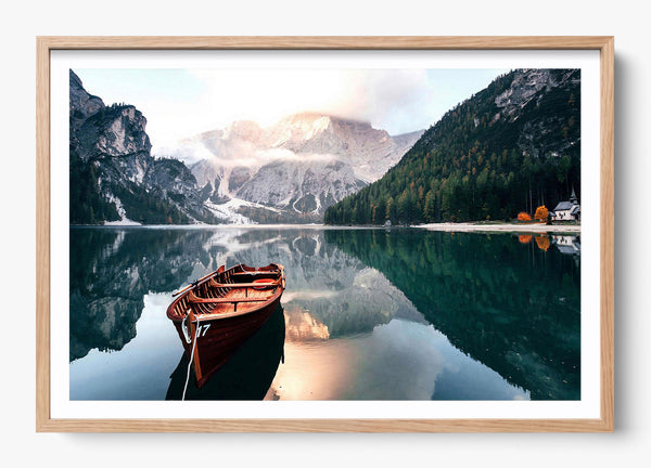 Come Away in a Hickory frame