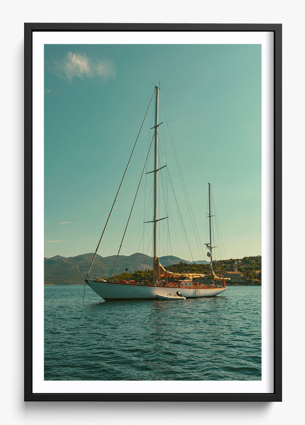 Croatia Can't Wait in a Black frame