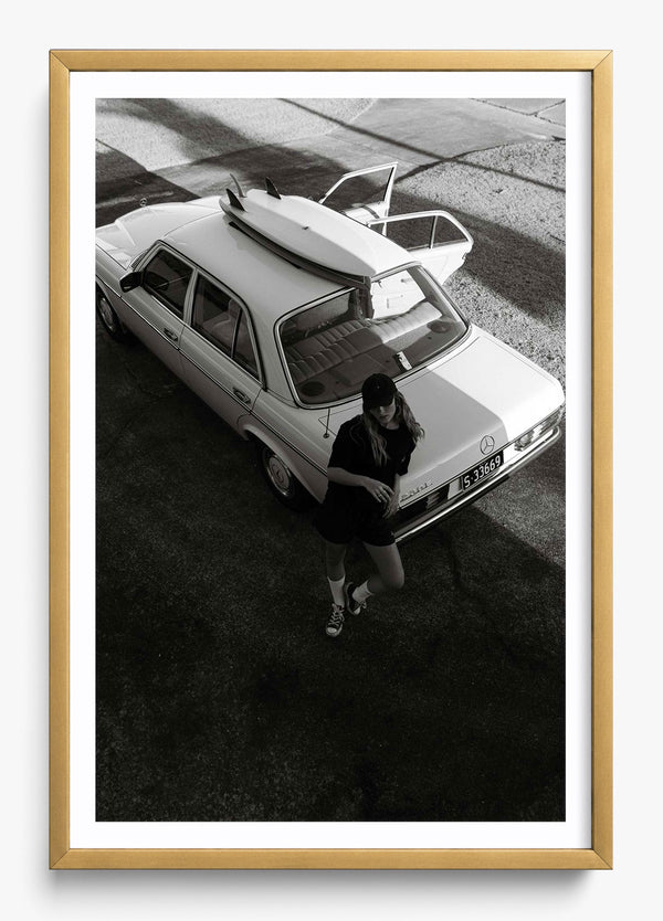 Downtown Surf in a Gold frame