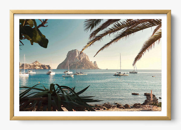 Es Vedra in a Gold frame