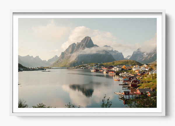 Nordic Stillness in a White frame
