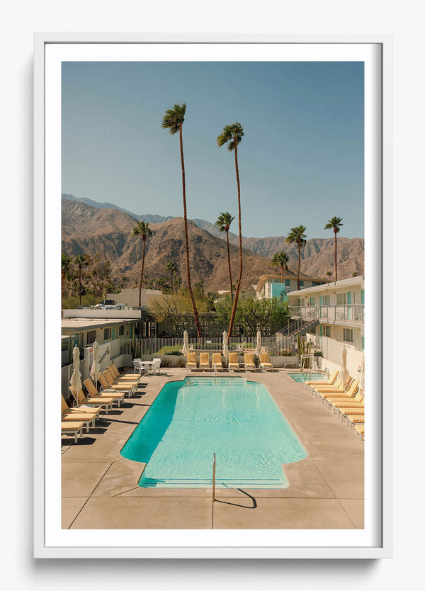 Desert Pool in a White frame