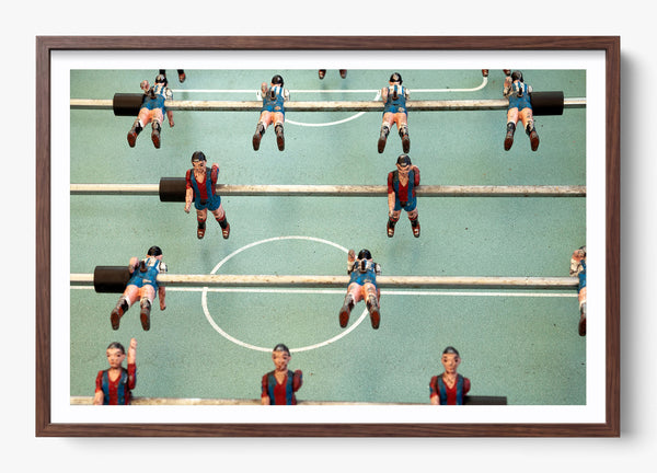The Big Game in a Heritage Walnut frame