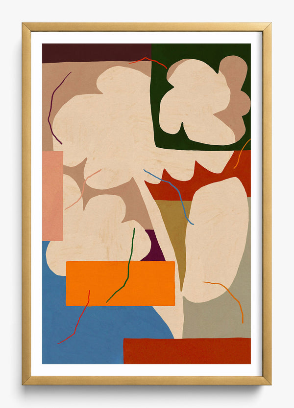 Garden Party in a Gold frame