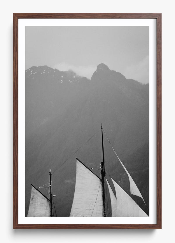 Guiding Winds in a Heritage Walnut frame