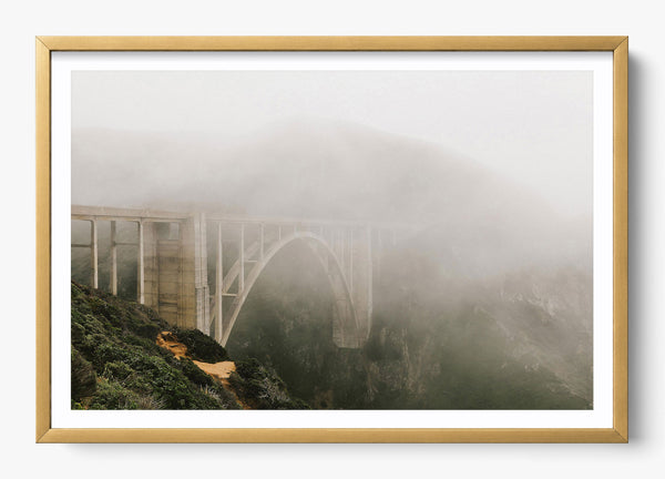 Highway One Drive in a Gold frame
