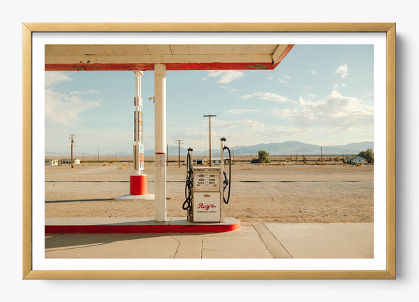 Last Stop in a Gold frame