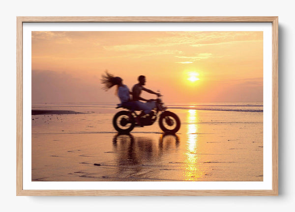 Love Moves Fast in a Hickory frame