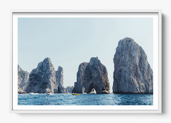 Lovers In Capri in a White frame