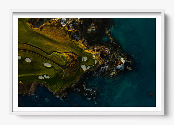 The Seventh Green in a White frame