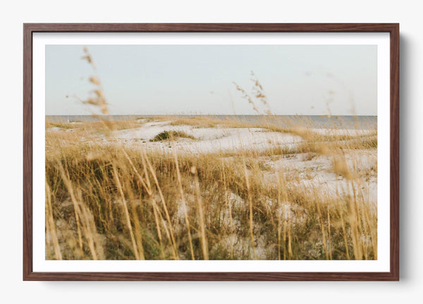 On The Dunes in a Heritage Walnut frame