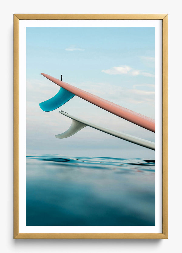 Pastel Swell in a Gold frame