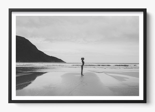 Savouring Solitude in a Black frame