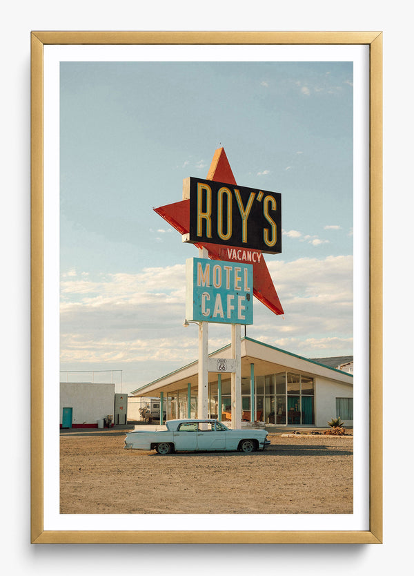 Roy's in a Gold frame