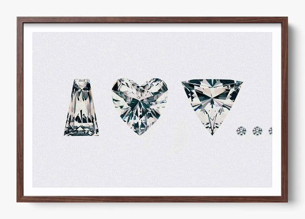Say It With Diamonds in a Heritage Walnut frame