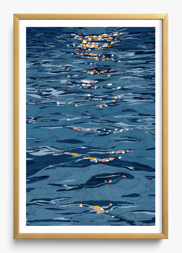 Sea Of Light in a Gold frame