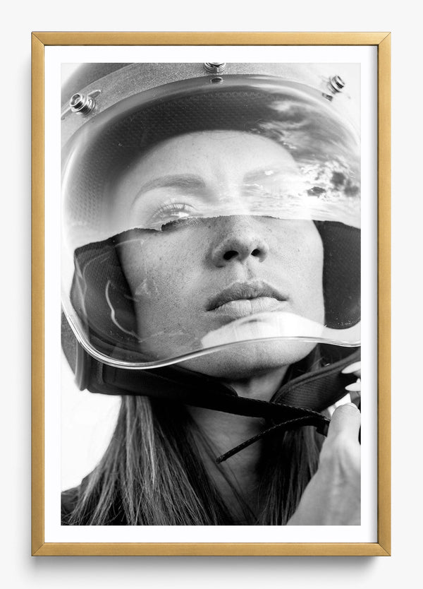 She Can. She Must. in a Gold frame
