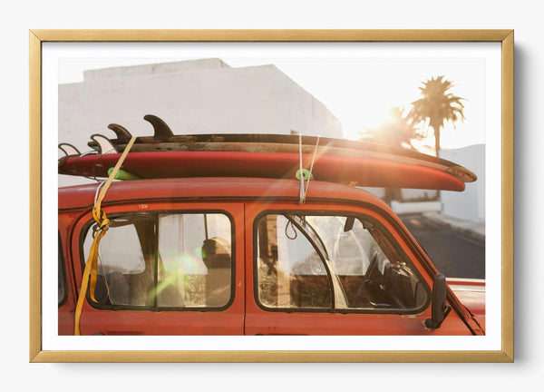 Strapped in a Gold frame