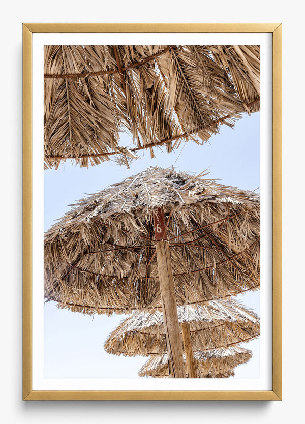 Summer In Greece in a Gold frame