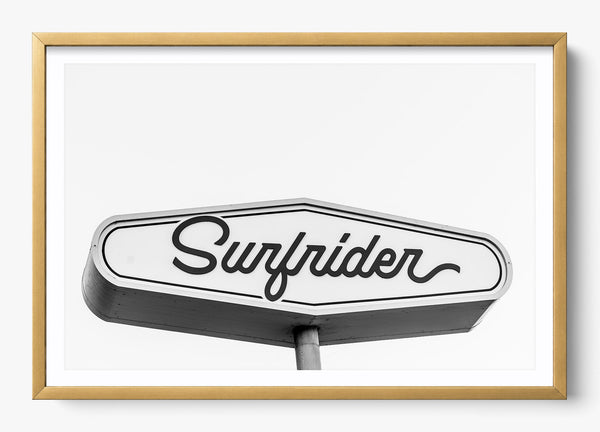 Surfrider in a Gold frame