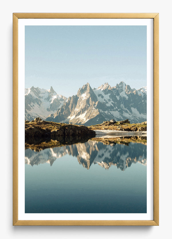 Swiss Reflection in a Gold frame
