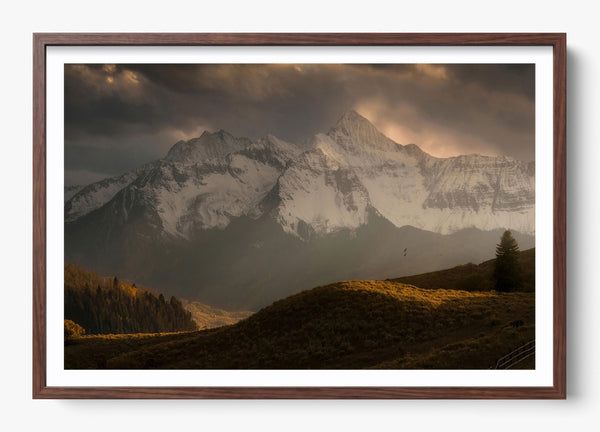 Telluride Dawn in a Heritage Walnut frame