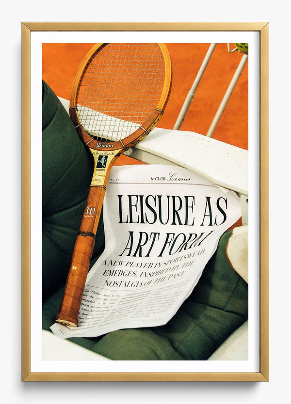 The Art Of Leisure in a Gold frame