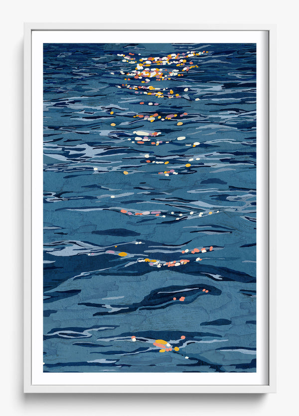 Sea Of Light in a White frame