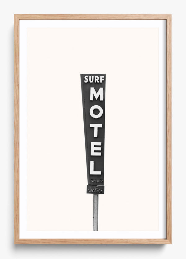 The Surf Motel in a Hickory frame