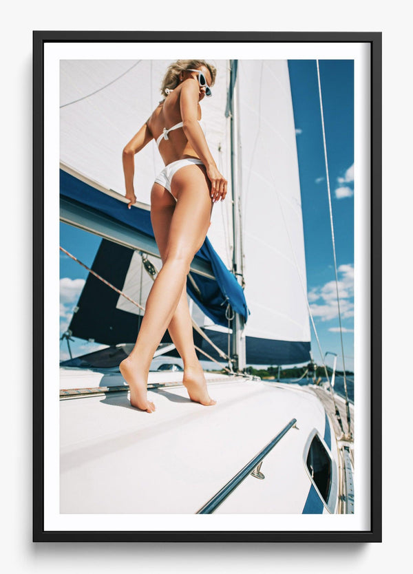 Born To Sail in a Black frame