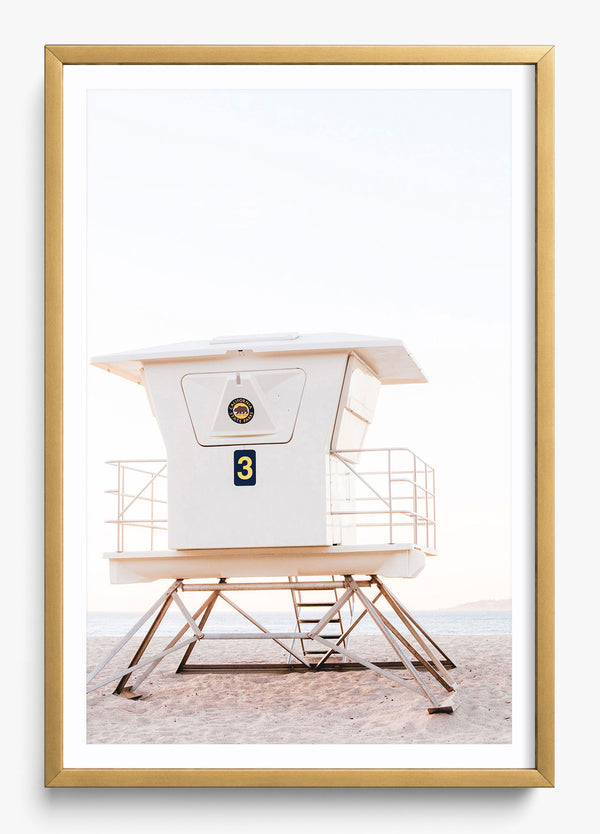 Tower Three II in a Gold frame