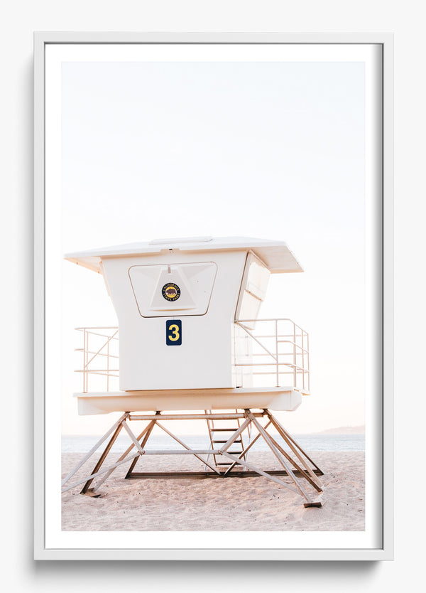 Tower Three II in a White frame