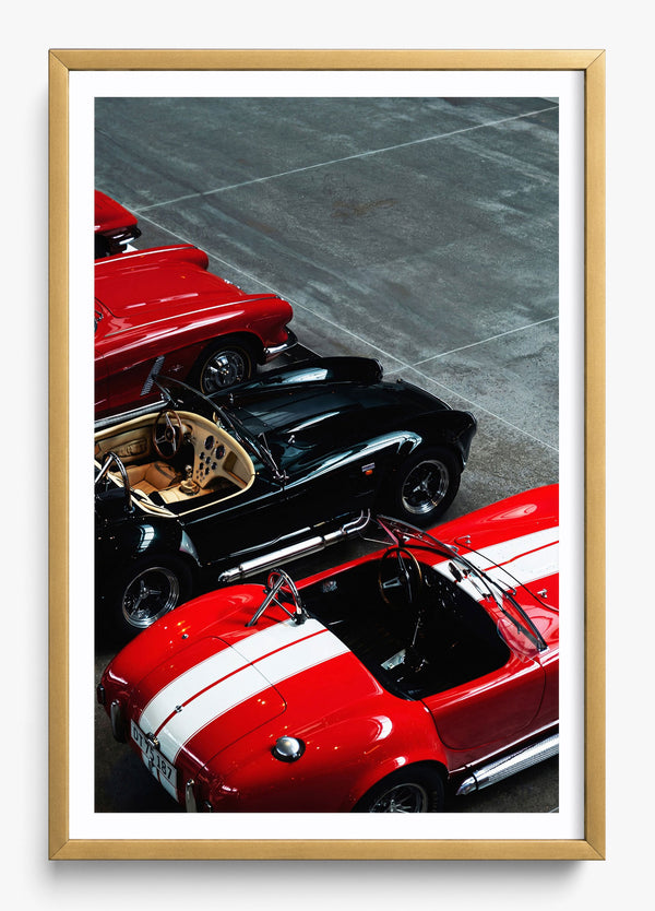 Triple Threat in a Gold frame