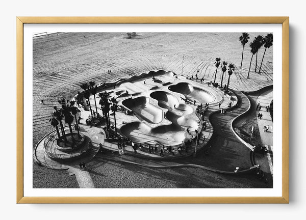 Venice From Above in a Gold frame
