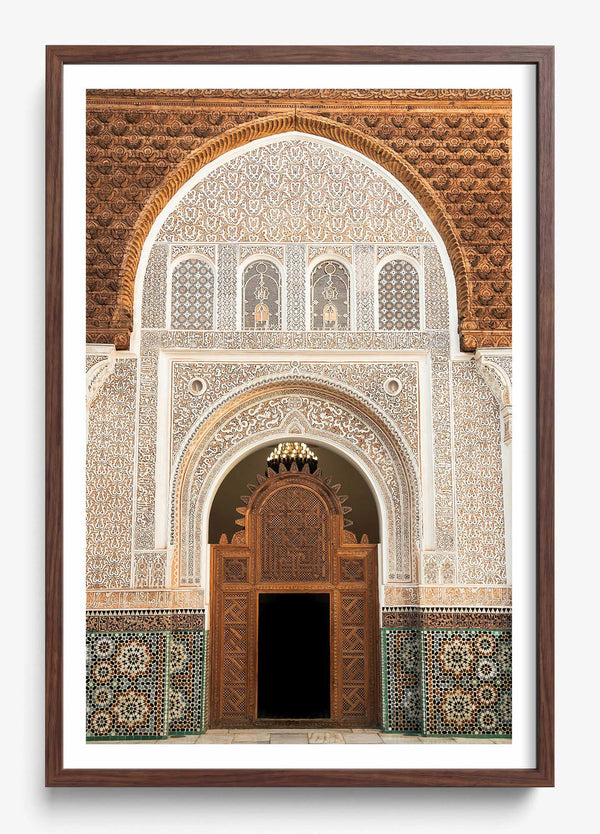 Beyond the Archway in a Heritage Walnut frame